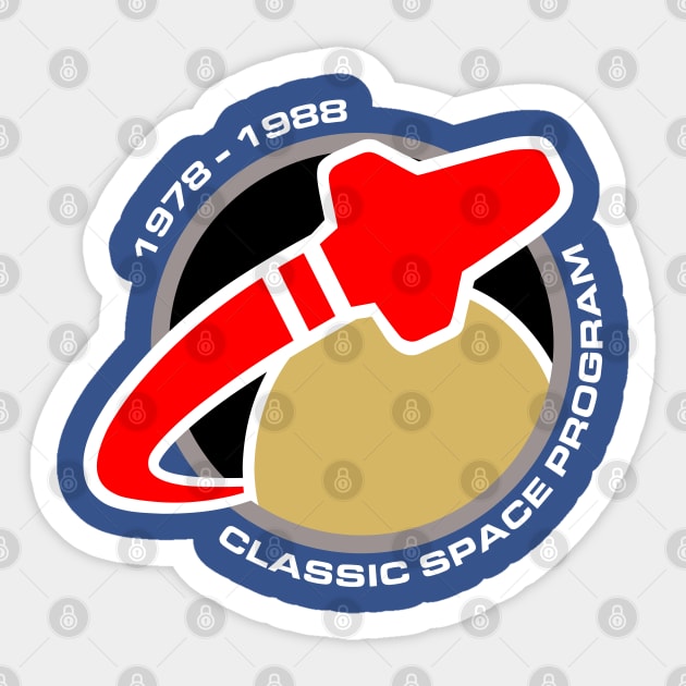 Classic Space Patch Sticker by GrantMcDougall